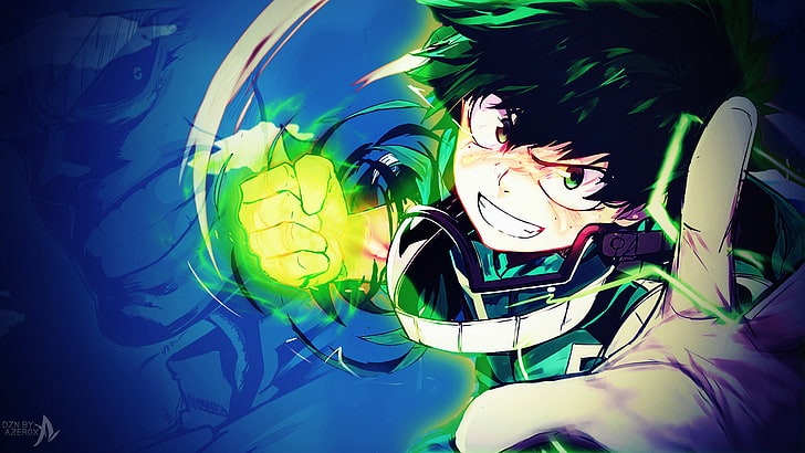 Aesthetic My Hero Academia Deku, illustrations and vector art, boku no hero academia, human face, illustration