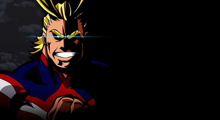 All Might vs Nomu, my hero academia, anime, all might Free HD Wallpaper