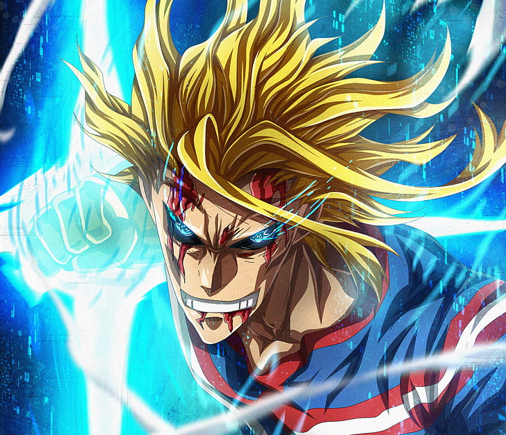 Anime Deku and My Hero Academia, anime, all might, toshinori yagi, my hero academia Free HD Wallpaper