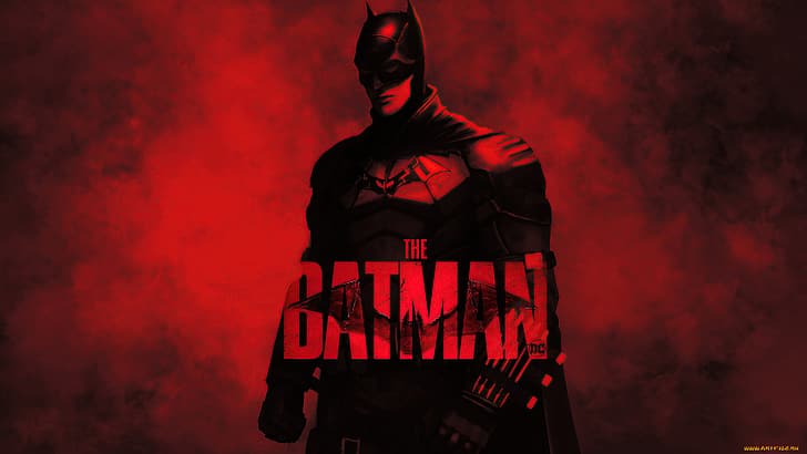 Batman, robert pattinson, red, batman, the batman 2021 Free HD Wallpaper