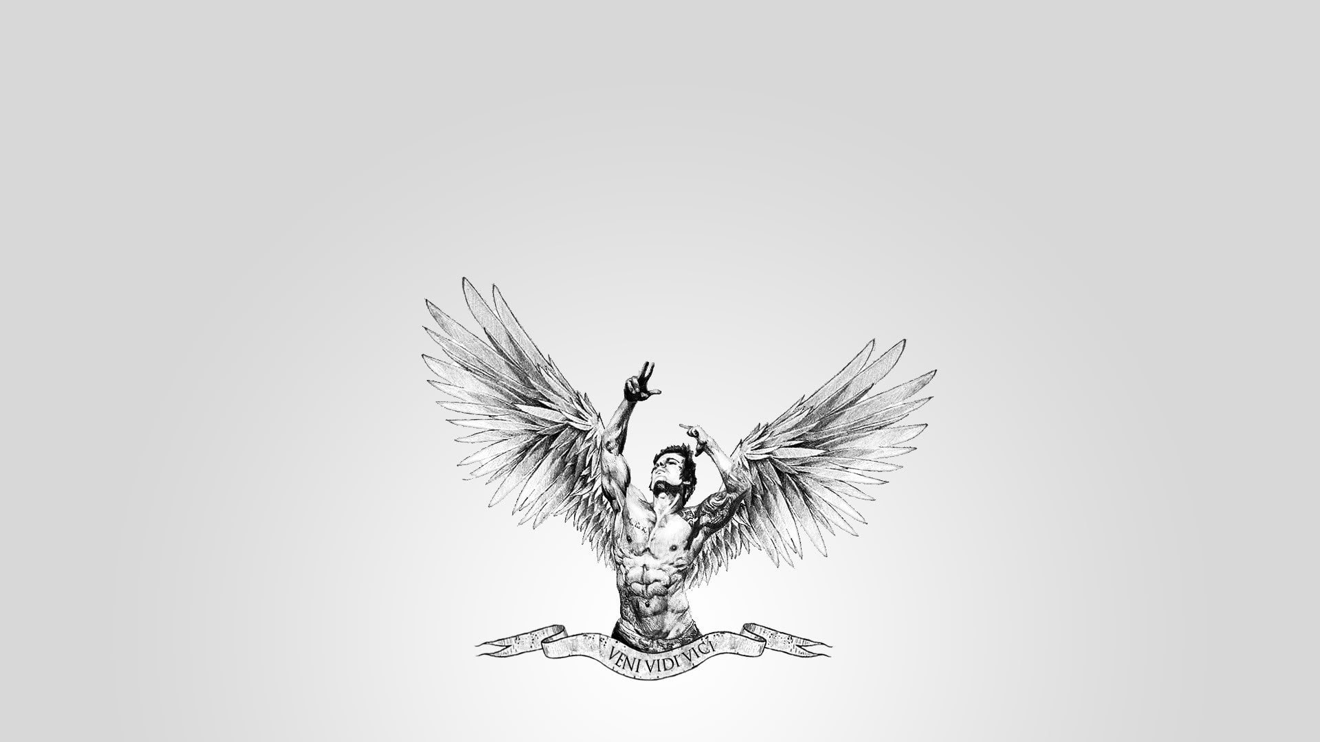 Black Aesthetics PC, wings, body, vidi, zyzz