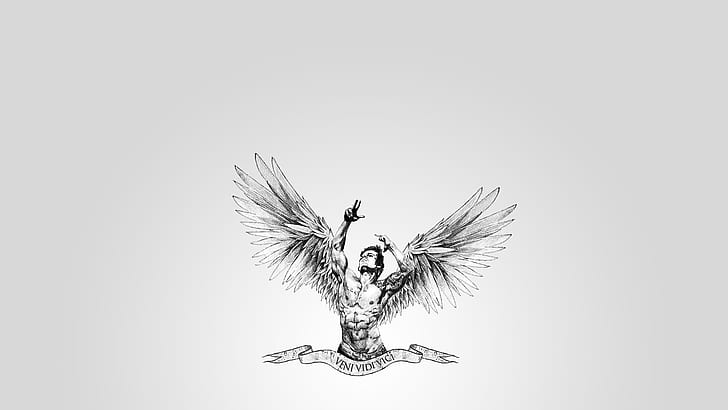 Black Aesthetics PC, wings, body, vidi, zyzz Free HD Wallpaper