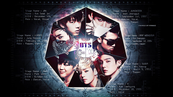 BTS Logo, connection, human face, music, bts Free HD Wallpaper