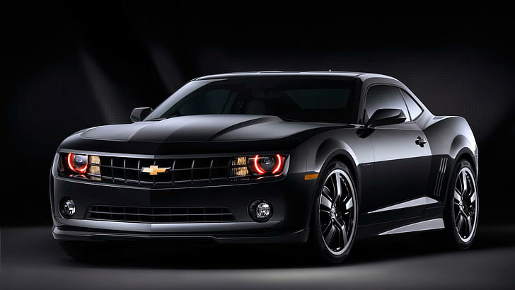 Camaro 1SS, black, camaro, chevrolet, concept Free HD Wallpaper