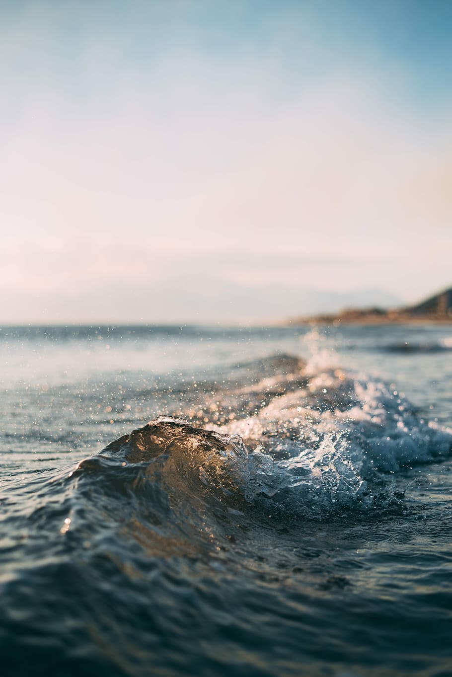 Cool Ocean Waves, selective focus, sport, splash, waterfront Free HD Wallpaper