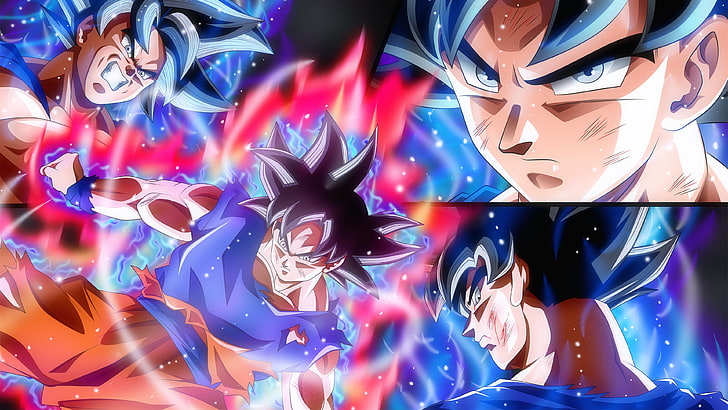 Dragon Ball Super Goku New Transformation, dragon ball, pattern, motion, night Free HD Wallpaper