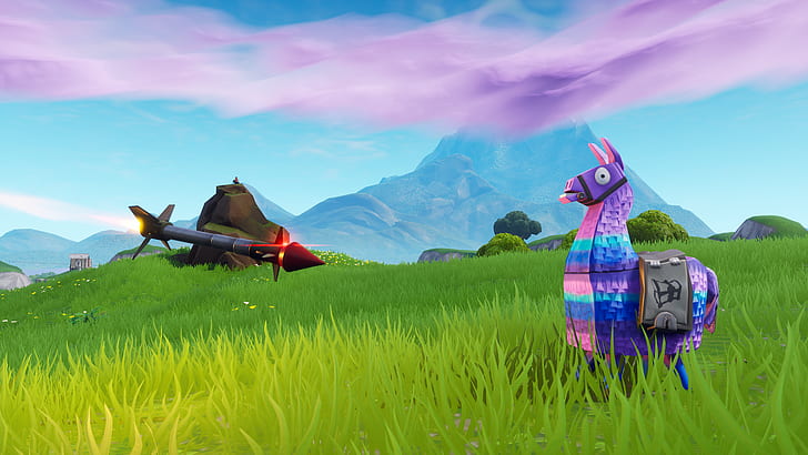 Fortnite 1080 by 1080 Pixels, llama, video game, fortnite, rocket