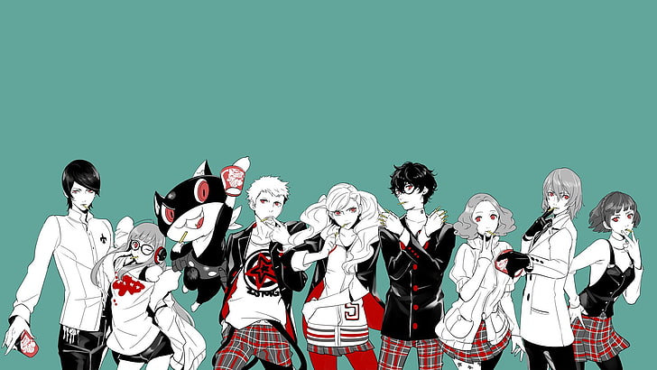 Futaba Persona 5 Roal Persona, joker persona, haru okumura, yusuke kitagawa, goro akechi Free HD Wallpaper