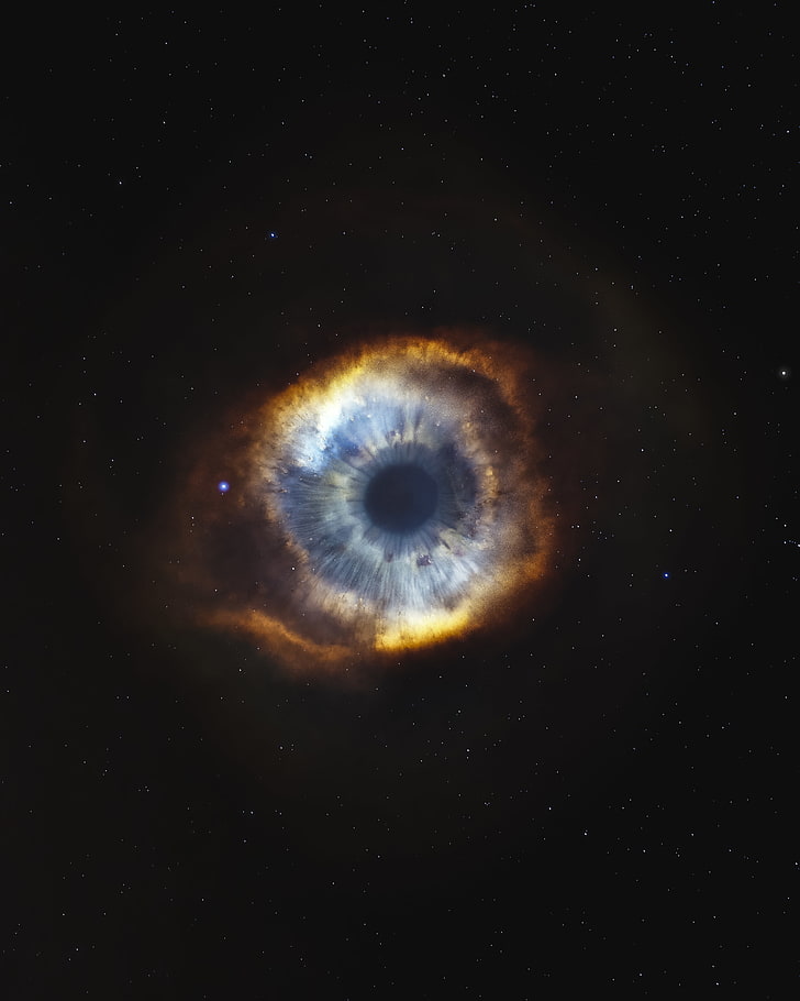 Galaxies Deep Space Nebula, space, mystery, iris  eye, closeup Free HD Wallpaper