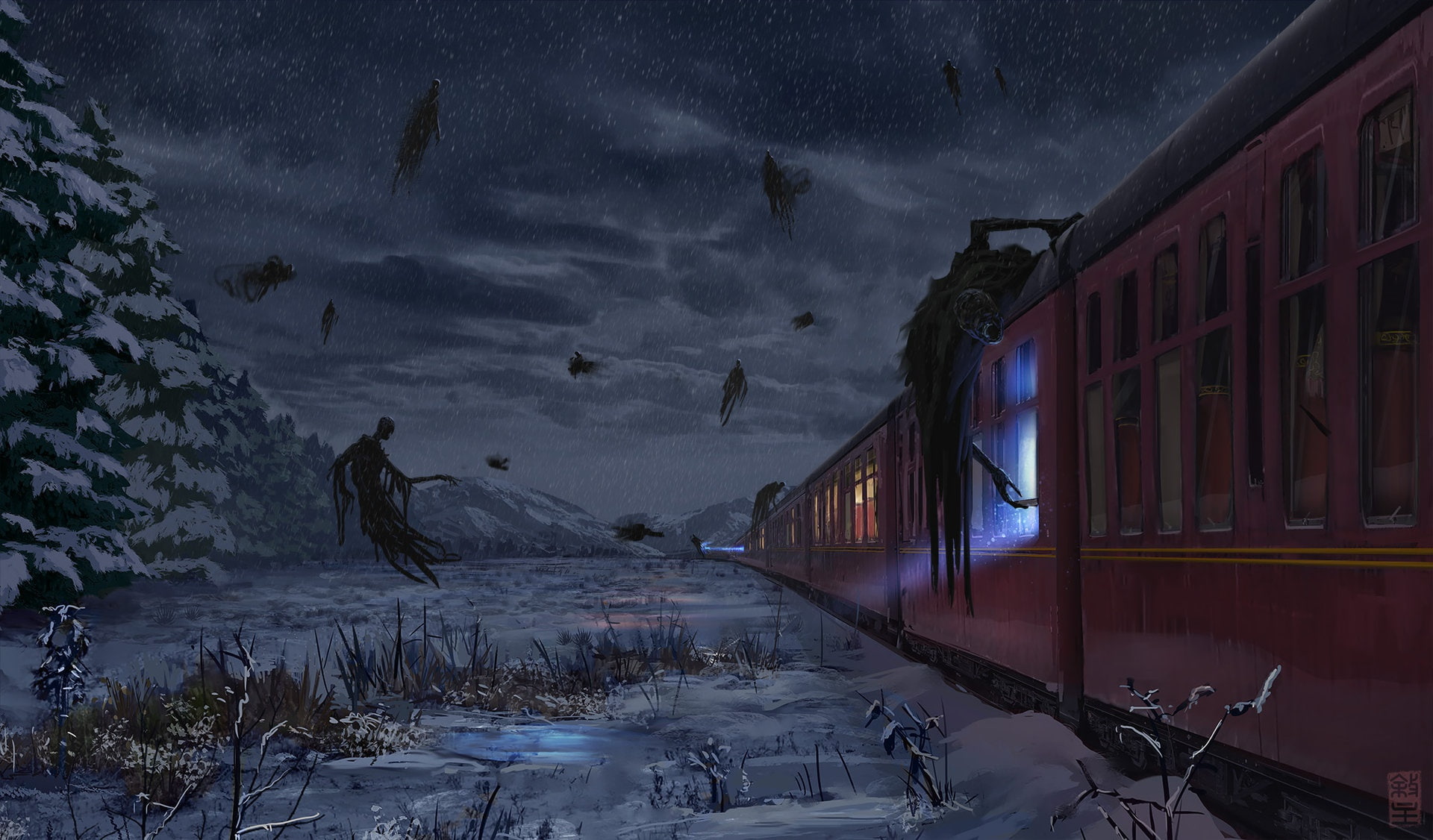 Harry Potter Art Prints, sky, outdoors, scenics nature, josh hutchinson