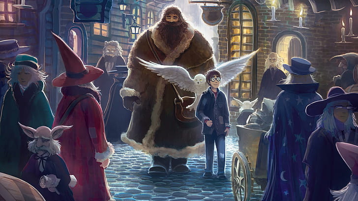 Harry Potter Book 7, potter, witch, harry, drawing Free HD Wallpaper