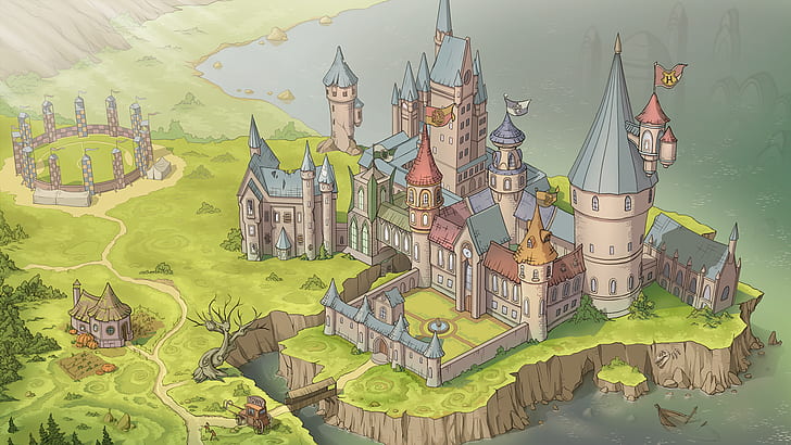 Hogwarts Castle 3D Puzzle, harry potter, castle, hogwarts Free HD Wallpaper