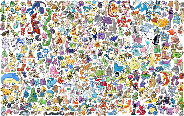 How to Draw All Pokemon, wall  building feature, large group of objects, text, indoors Free HD Wallpaper