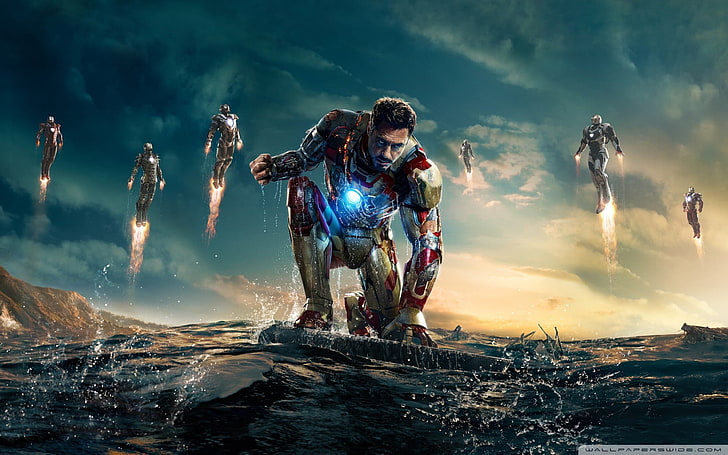 Iron Man 3 Extremis, adventure, motion, nature, scenics  nature Free HD Wallpaper