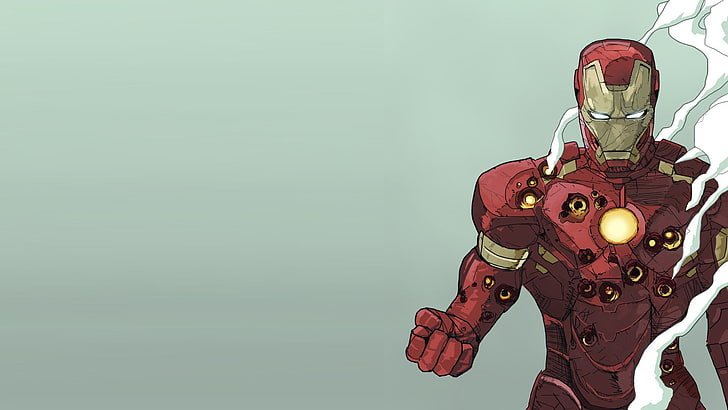 Iron Man Comic Book, vector, indoors, retro styled, technology Free HD Wallpaper