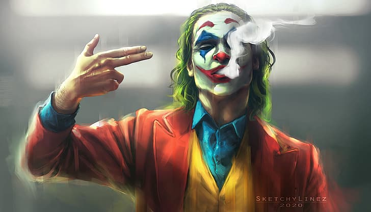 Joker Artwork, dc comics, dc universe, joker 2019 movie, portrait Free HD Wallpaper