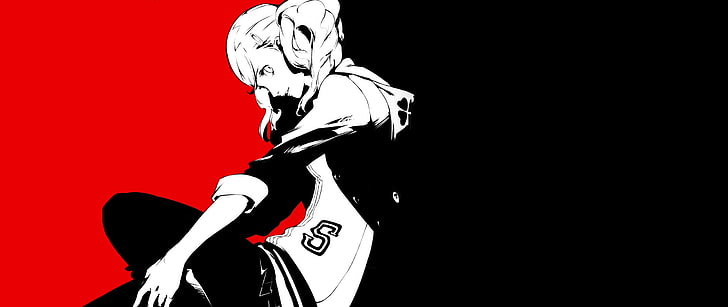 Joker Persona 5, persona 5, human body part, black background, people Free HD Wallpaper