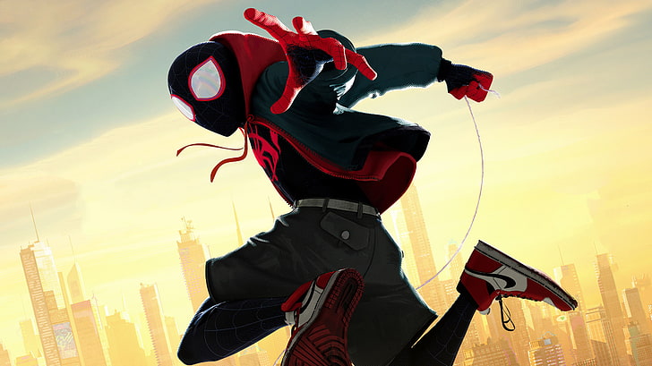 Miles Morales Family, built structure, one person, motion, outdoors Free HD Wallpaper