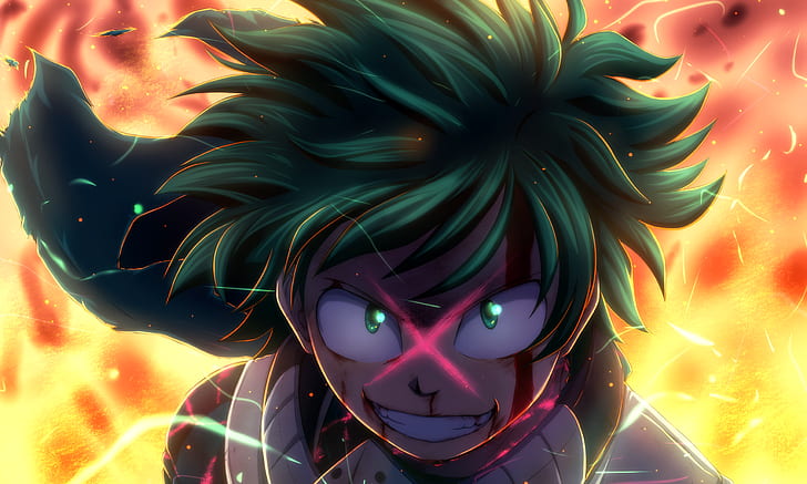 My Hero Academia Deku Power, my hero academia, izuku midoriya, anime Free HD Wallpaper