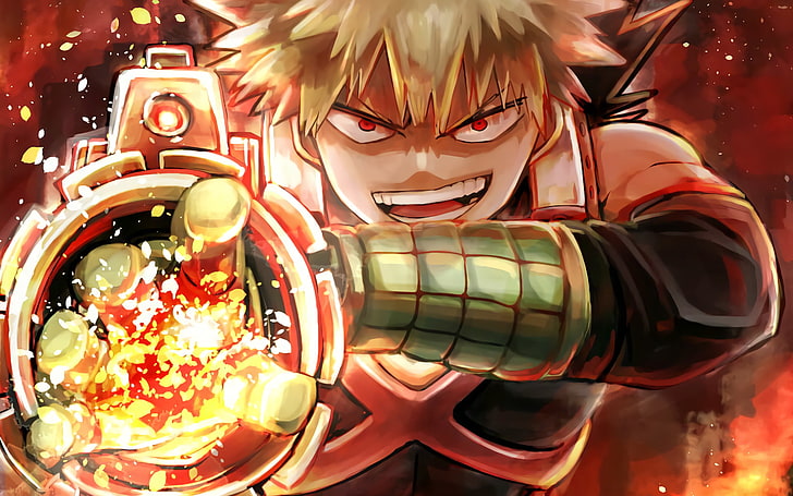 My Hero Academia Manga, katsuki bakugou, my hero academia, anime Free HD Wallpaper