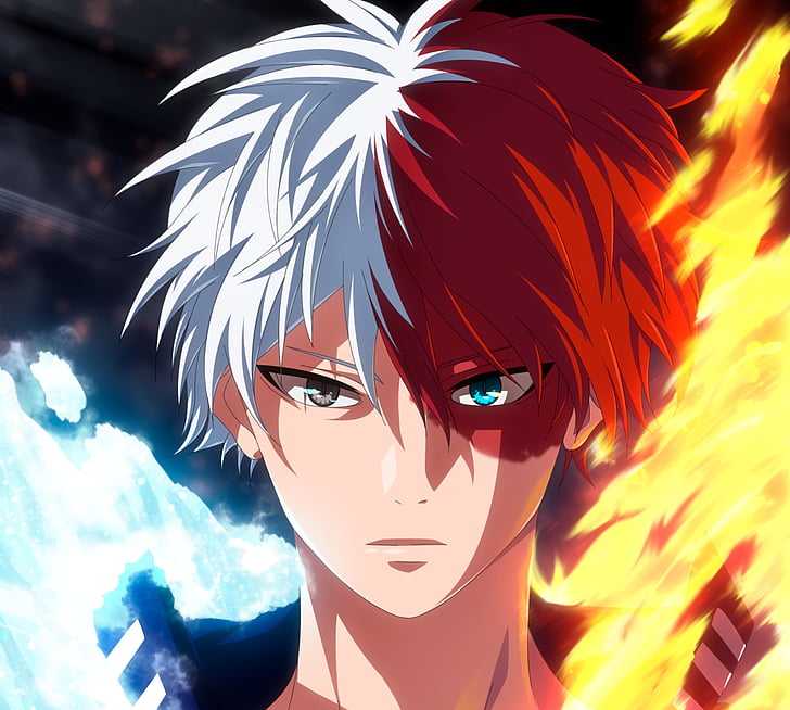 My Hero Academia Todoroki Face, anime, shoto todoroki, my hero academia Free HD Wallpaper