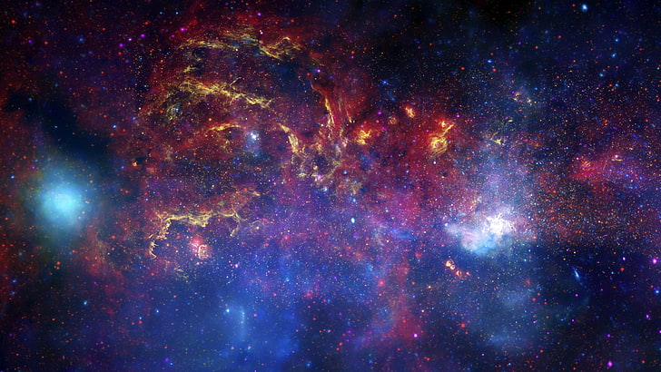 mystery, hd 4k  space galaxy, constellation, blue Free HD Wallpaper