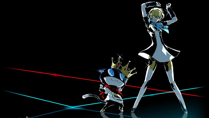 Persona 5 Morgana Fan Art, aigis persona, persona 5, persona 5 dancing in starlight, morgana persona