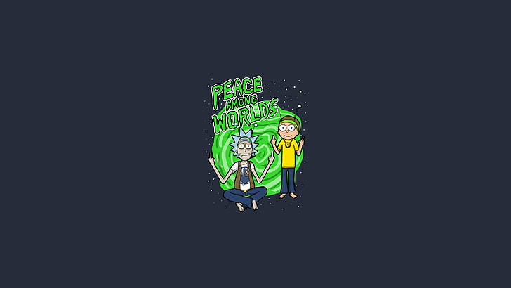 Rick and Morty, business, light, art and craft, male likeness Free HD Wallpaper