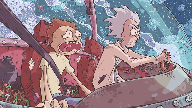 Rick and Morty Purge, lifestyles, real people, wall  building feature, creativity Free HD Wallpaper