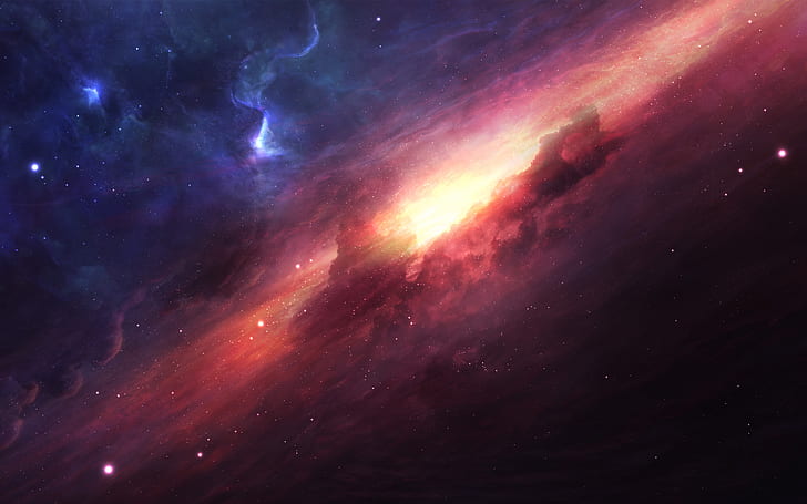 Space Stars Nebula, digital, universe, cosmic, galaxy Free HD Wallpaper