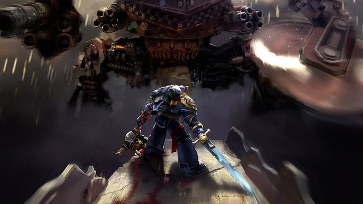 Warhammer Space Marine, ultramarines, warhammer 40k space marine Free HD Wallpaper