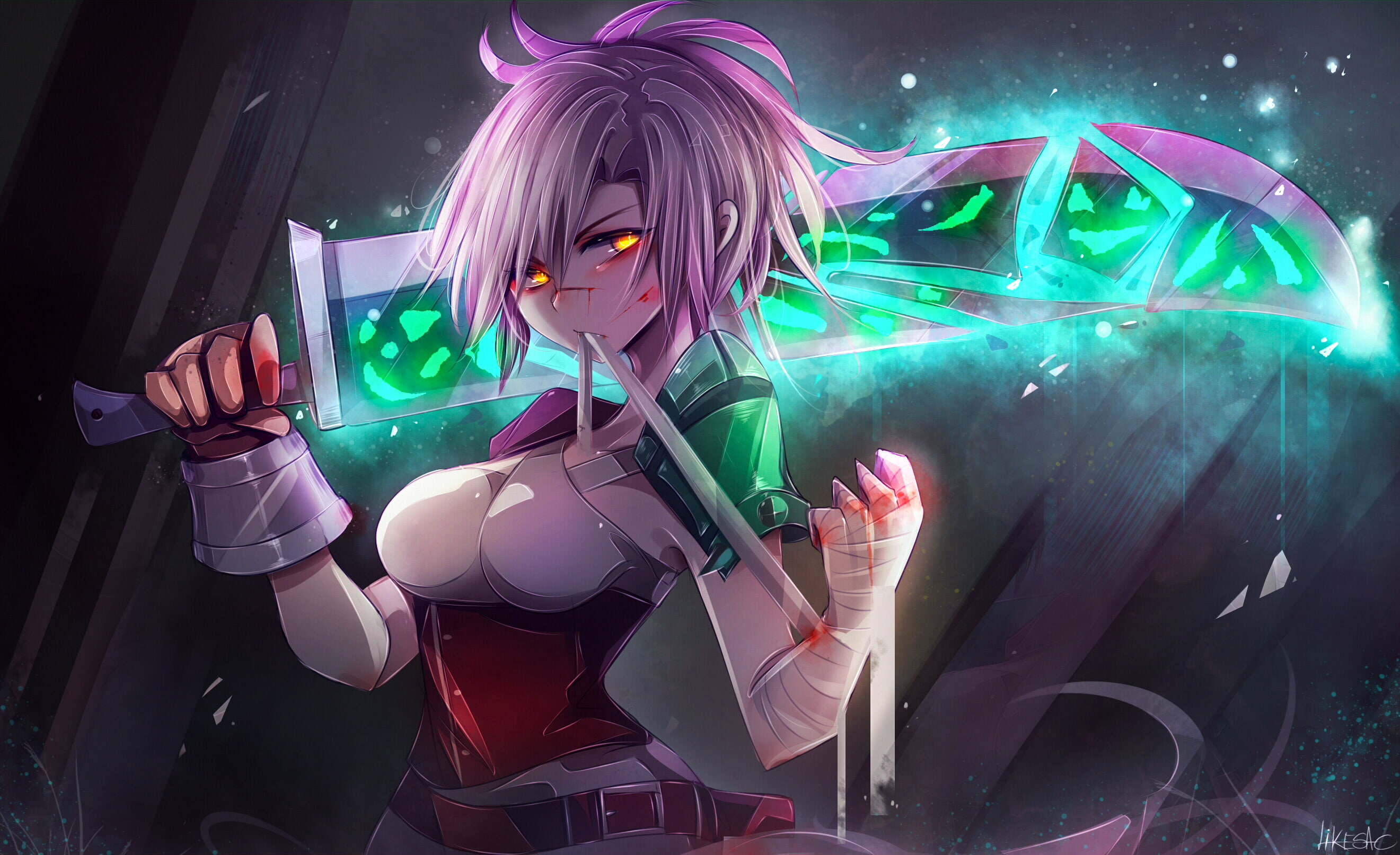 woman warrior, video game, overwatch, riven league of legends