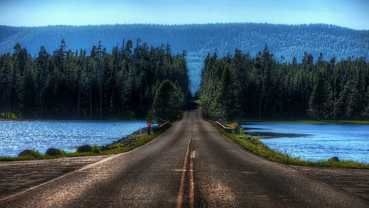 Yellowstone Park Roads, pc  hd 1080p nature  1920x1080 Free HD Wallpaper