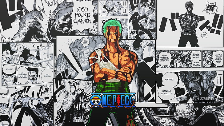 Zoro's Swords One Piece, anime, zoro roronoa, one piece Free HD Wallpaper