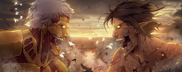 Attack On Titan Season 5, monitor, anime, screen, widescreen Free HD Wallpaper