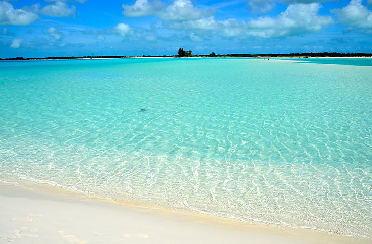 Beach Ultra HD, scenics  nature, cloud  sky, sand, horizon over water Free HD Wallpaper