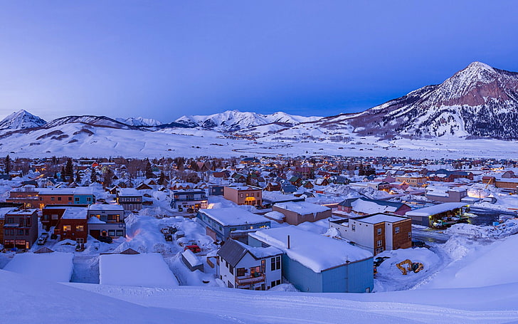 Colorado Crested Butte Photography, winter, environment, no people, butte Free HD Wallpaper