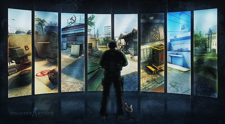 CS:GO, leisure activity, glass  material, architecture, art Free HD Wallpaper