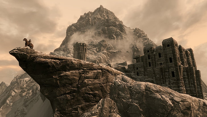 Elder Scrolls Skyrim, cloud  sky, spirituality, nature, architecture Free HD Wallpaper