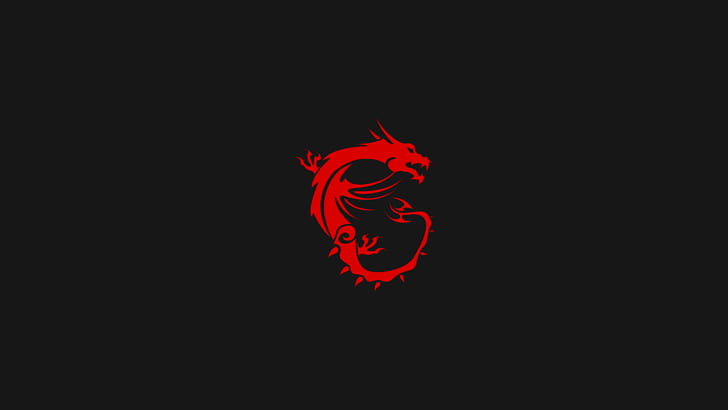 Green MSI Dragon, dragon, simple, msi, minimalism Free HD Wallpaper