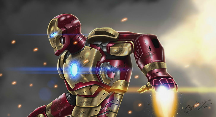 Iron Man Windows 10, deviantart, 12k, artist, superheroes Free HD Wallpaper