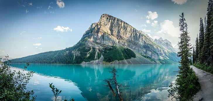 Jasper National Park Lake Louise, landscape, beauty in nature, no people, tranquil scene Free HD Wallpaper