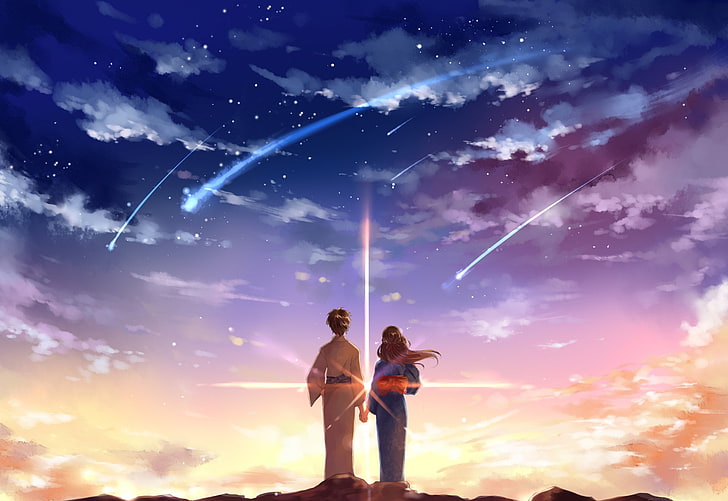 Kimi No Namae WA, your name, anime, gesturing, adult