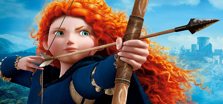 Merida The Princess, princess merida, disney princess, animation, brave Free HD Wallpaper