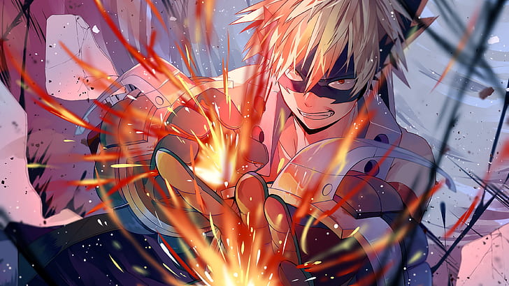 Midoriya, katsuki bakugou, 4k, my, digital Free HD Wallpaper