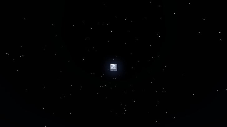 Minecraft Backdrop, sky, no people, low angle view, star  space