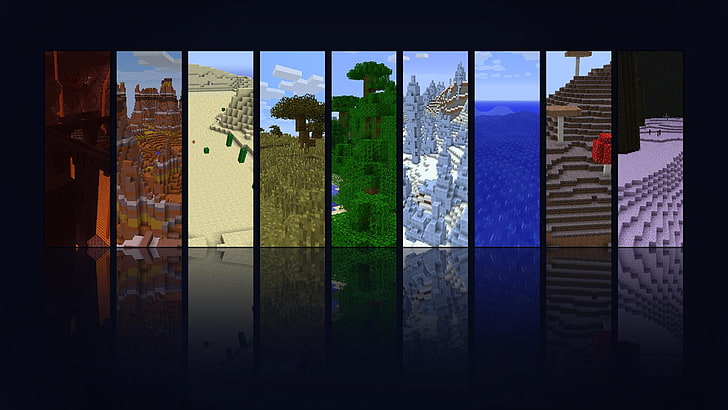 Minecraft Blocks, auto post production filter, sky, window, finance Free HD Wallpaper