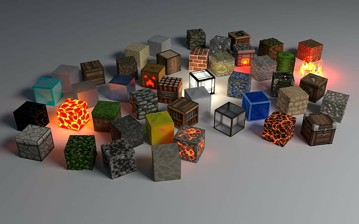 Minecraft Blocks Crafting, technology, design, no people, bright