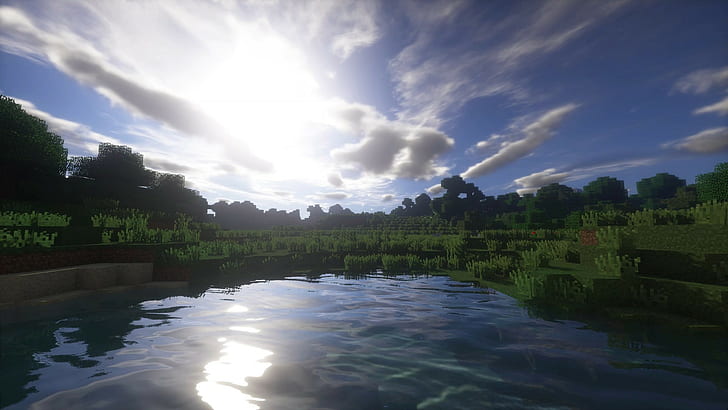 Minecraft City Shaders, shaders, minecraft, landscape Free HD Wallpaper