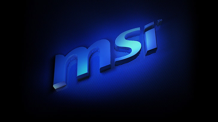 MSI, sign, computer icon, msi, dark Free HD Wallpaper